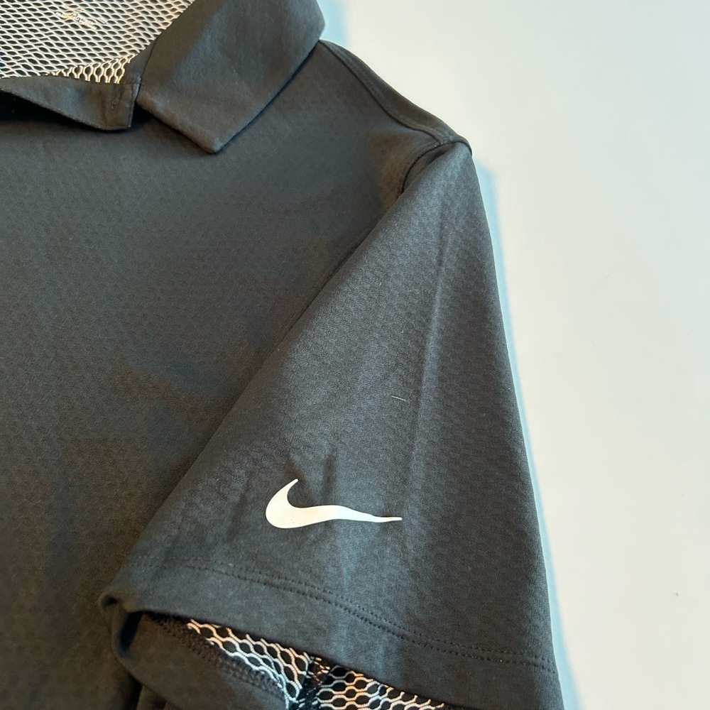 Nike Golf Polo Shirt for Men, Black, Collared, Short Sleeve, IGP Logo, Mens Sz S - Picture 2 of 10